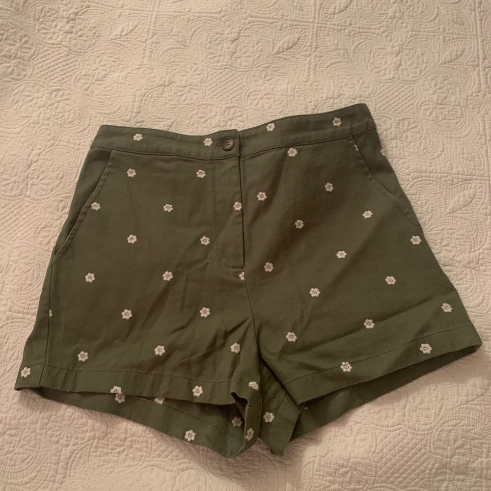 Francessas Collection Green Medium Shorts